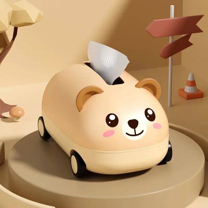 

Творческий милый мультяшный ящик картонная коробка для ресторанного журнального столика многофункциональный настольный пульт дистанционного управления ящик для хранения коричневый