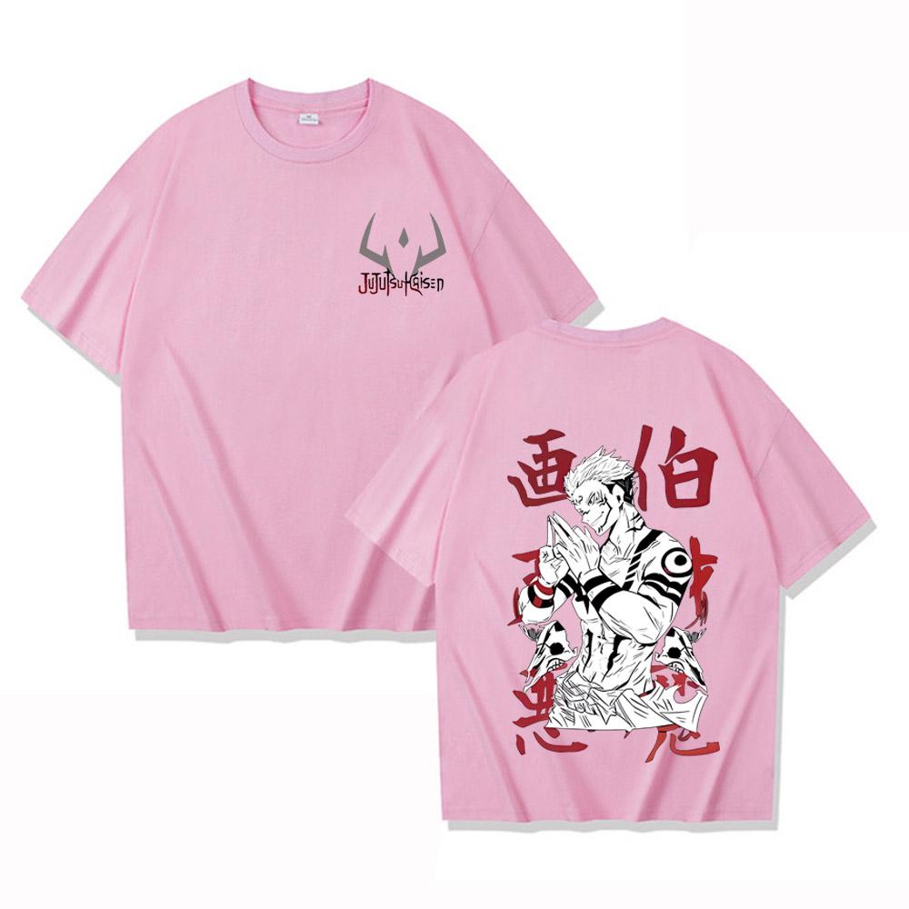 

Футболка Jujutsu Kaisen Аниме Итадори Юдзи Летняя футболка Мужская Повседневная Высококачественная Хлопковая Одежда Мода M