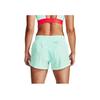 Under Armour Solid Color Logo Reflective Breathable Fitness Running Training Shorts Women Shorts Green 1342856-403