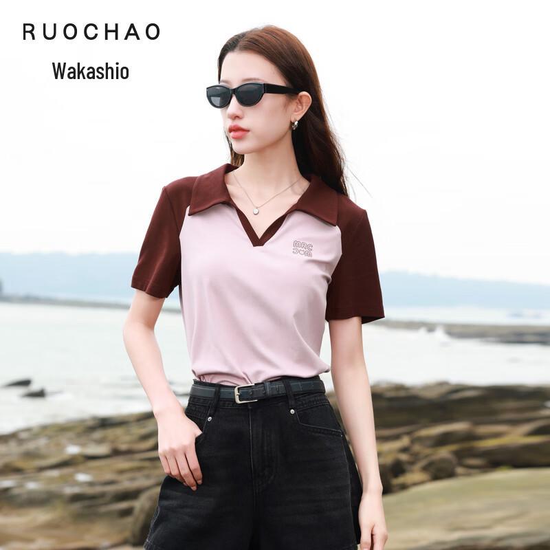 

Sancai Plus Size Polo Collar Short Sleeve T-shirt L