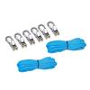 Lock Buckle Rope With Roller Tensioner 2 Roll Cord 6 Hooks Heavy-Duty Umbrella Cord Adjusters Quick Adjust Cam Technology
