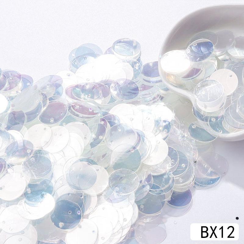 30mm Clear Flat Round Sequins Bulk Pack for Handmade Craft Projects Wedding Sewing Decoration