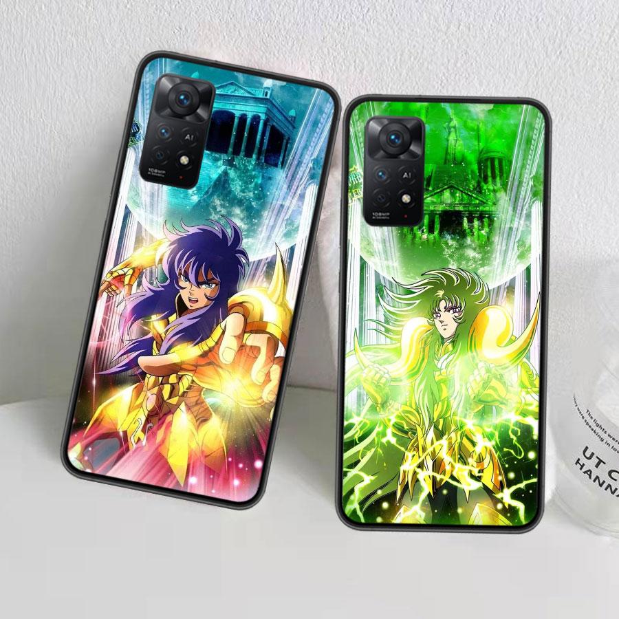 Saint Seiya Knights Of The Zodiac Case Phone For Redmi 13 14C 12 12C Note 14S 14 Pro Plus 10 10A 10C 9 9A 9C 9T 8 8A 7 7A TPU Cl