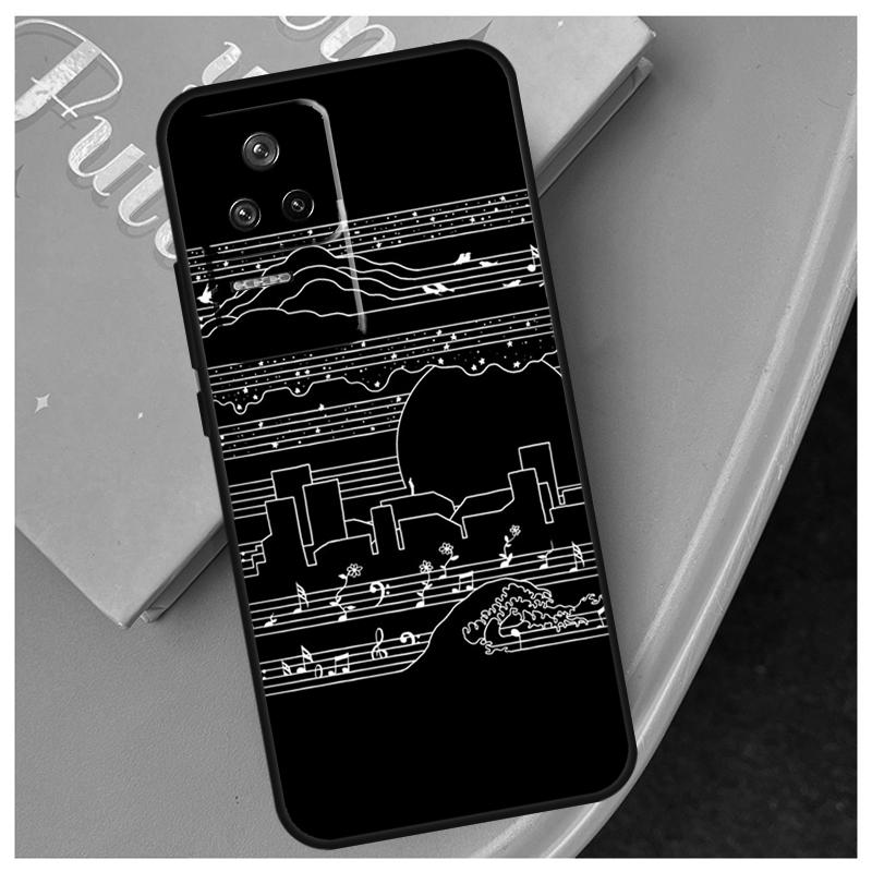 Music Score Musical Notes Case For Xiaomi 15 Ultra 11T 12T 13T 14T 13 14 Pro POCO X7 Pro F5 F6 M6 X3 X5 X6 Pro Cover