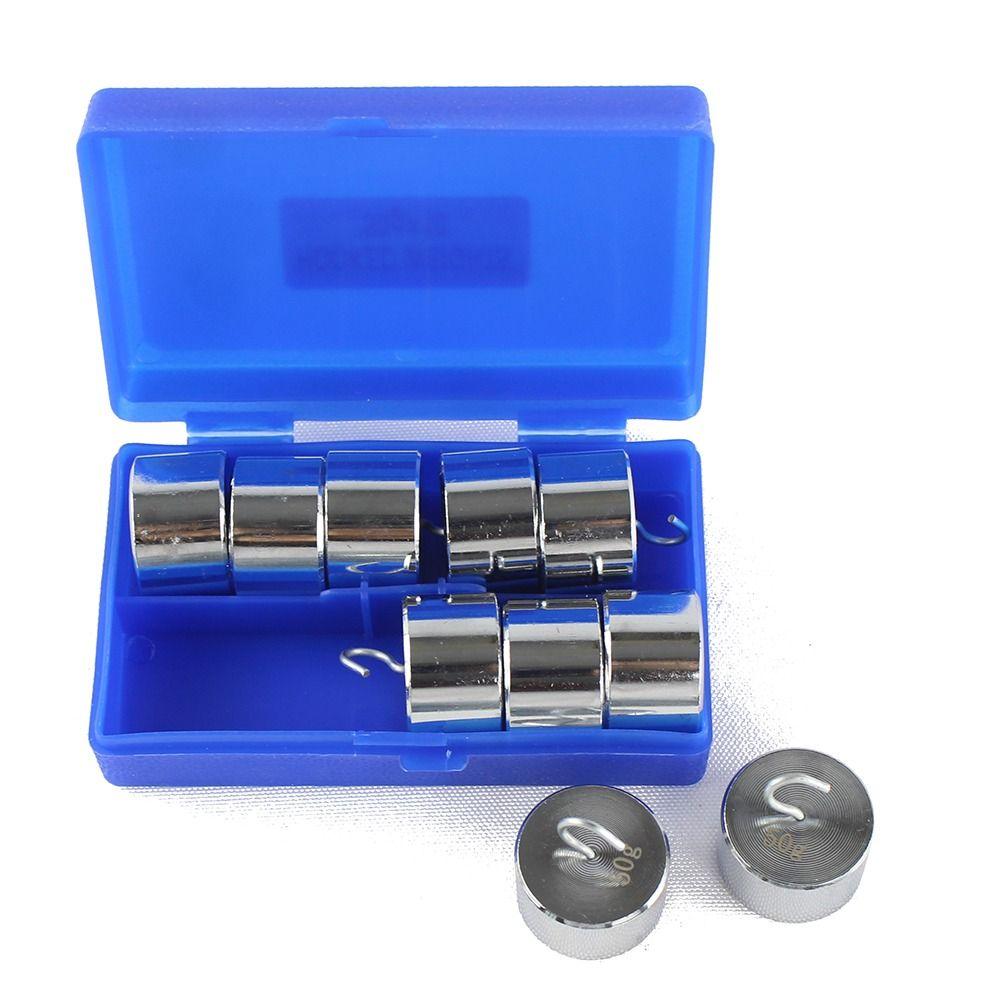 Silver Chrome-Plated Hook Weight Metal Metal Slotted Weights  General Science