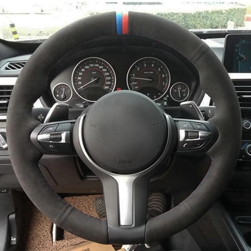 Auto Lenkradbezug Rutschfest Wildleder Für BMW M Sport 1er F20 M135i M140i M235i M240i X1 F21 F48 X2 F39 X3 F25