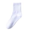 Pure Cotton Men's Thin Antibacterial and Deodorizing Mid-calf Socks for All Four Seasons, Spring and Summer, Solid-colored Mid-calf Socks