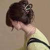 AWAYTR Dazzling Polka Dots Heart Hair Claws Acrylic Hair Clips Crab For Women Girl Gift Hair Accessories Valentine Headwear