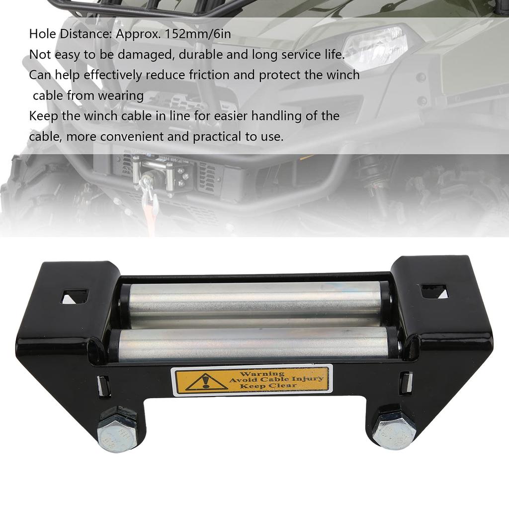 UTV Winden-Seilfenster,Windenzubehör Windenrollen-Seilfenster Einfache Montage für Stahlverzinktes Drahtseil