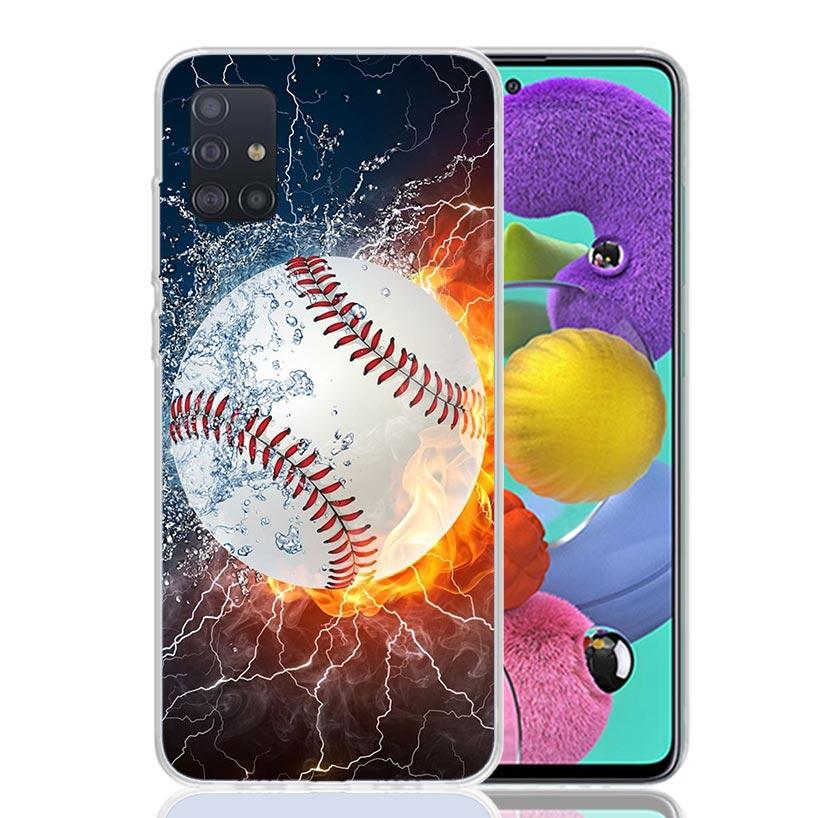 

Baseball Sport Phone Case for Samsung Galaxy A52 A51 A50S A12 A22 A32 A72 A10S A30S A31 A71 Note 20 Ultra 10 Plus S10 Galaxy A52 Samsung A51 4G