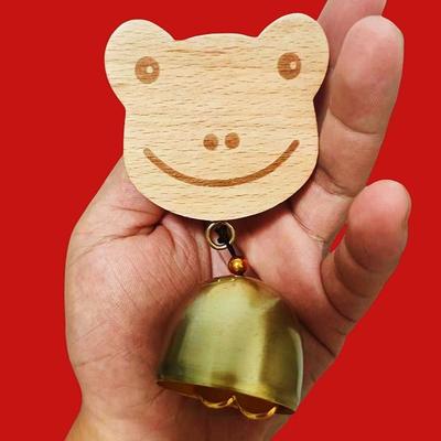Wooden Door Bell Door Opening Hanging Decorative Shopkeepers Bell Delightful Sound Japanese Style Wind Chime for Business Garden