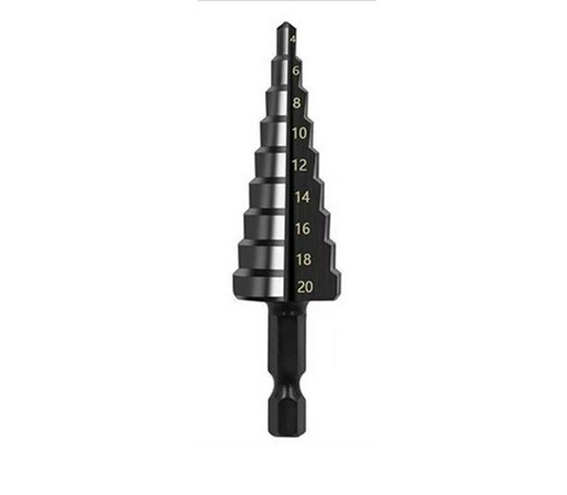 High Hardness Universal Hex Shank Step Drill Bit Set