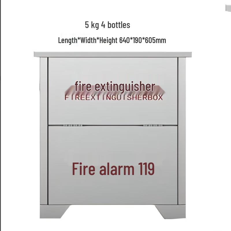 Lieve Thickened Dry Powder Fire Extinguisher Cabinet Capacity for 4 x 5kg extinguishers