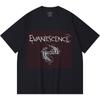 T-shirt Heavy Metal 100% Cotone 230 Gsm Stampa Band Rock Musica Popolare Unisex T-shirt Pesante in Cotone