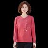 YUZHAOLIN Women's Round Neck Embroidered Knit Sweater