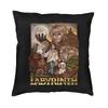 Labyrinth Movie Cushion Cover x Soft Horror Adventure Movie Throw Pillow Case for Sofa Car Square Pillowcase Decoration