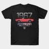 Asian Size Men Print T-shirt Red 67 No-Cut Heat Transfer Print Cotton Tshirt