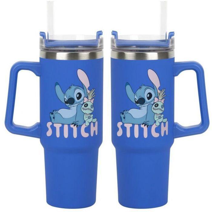 Mug - tasse - mazagran Paladone Tasse Disney Stitch avec paille (900 ml)