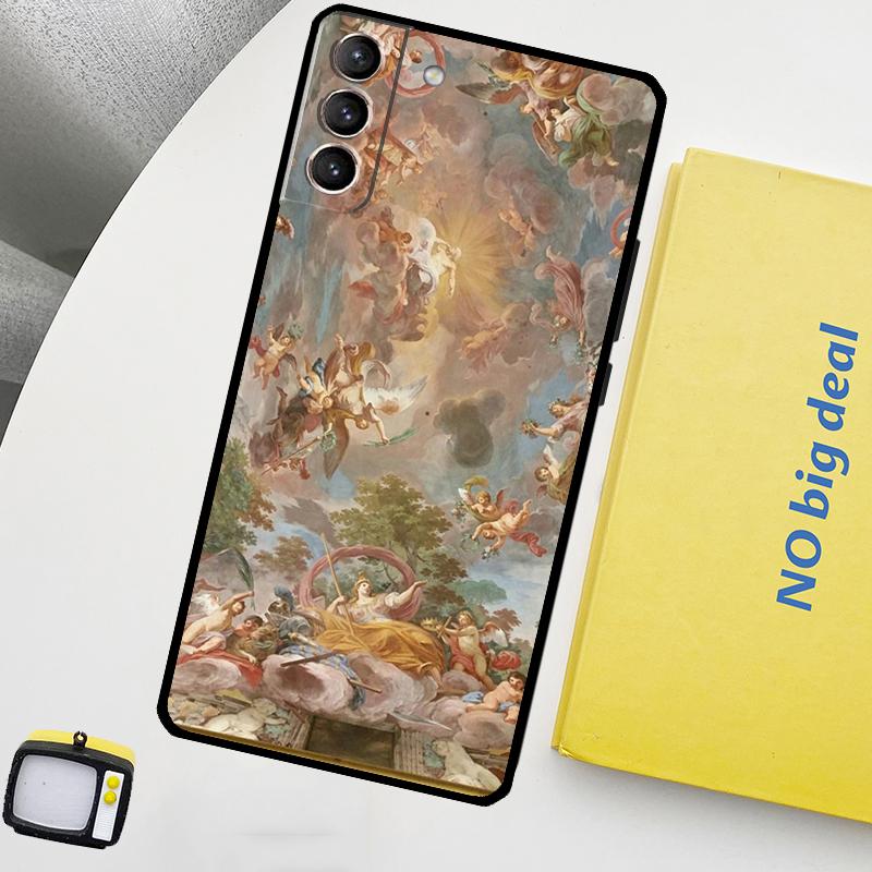 Michelangelo Art Phone Case For Samsung Galaxy S25 Ultra S20 S21 S22 S23 Plus S24 Ultra S9 S10 S25 FE Cover