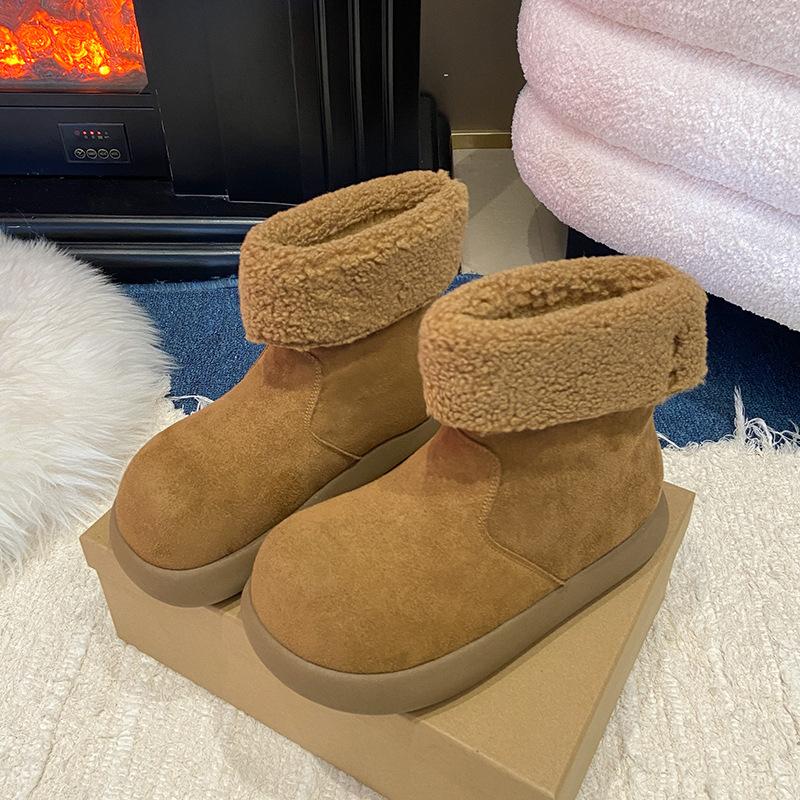 

Женские шлепанцы-трансформеры, два способа носки, мягкая эластичная толстая подошва, зимние меховые утепленные сапоги для снега, нескользящие, износостойкие, повседневные спортивные короткие хлопковые сапоги 40 малиновый