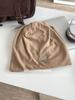 TUshu/Metal sense of destiny~ Large version bag head hat women's autumn and winter versatile warm ear protection cold hat stack hat tide