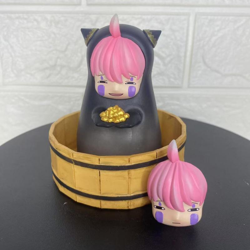 Spy playmaker Ania figure, faceless man cos Ania animation peripheral chassis desktop ornament gift