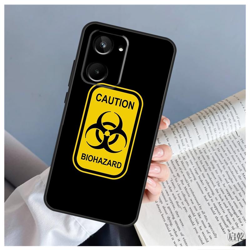 Biohazard Symbol Logo Case For Realme C51 C55 C53 C35 C33 C30 C67 C21Y C25s C15 9 10 11 12 Pro Plus GT Neo 5 Cover