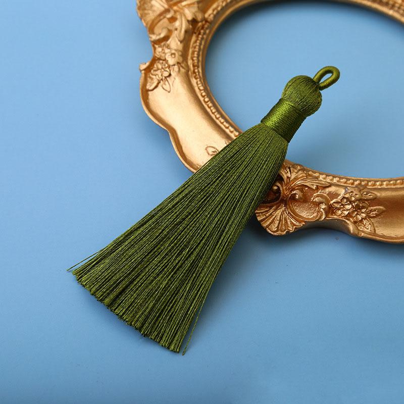 10pcs 8cm Ice Silk Tassel Charms Brush Pendant Crafts For Diy Jewelry Making Accessories Handmade Bracelet Earring Decor Crafts
