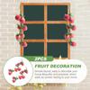 2 Pcs Simulation Peach Hanging String Fruit Photo Props Realistic Artificial Fake Vine Decor Decorations