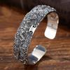 High End Kuiniu Bracelet for Men, Gluttonous Beast Face Pattern, Horned Dragon Silver Bracelet, Retro and Powerful New Style