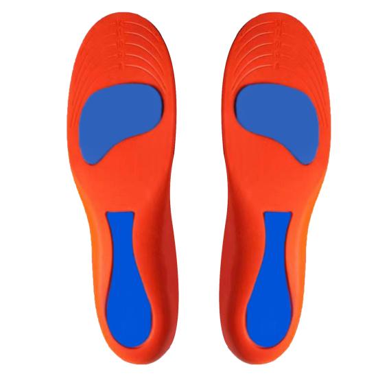 

1 Pair Men Women Steppers Shoes Inserts Absorption Memory Foam Insoles Shock Soft Anti-Fatigue Pain 37 38 красный