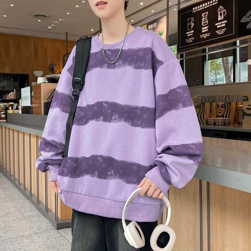 Men's Oversized Round Neck Spring Autumn Casual Sweatshirt
