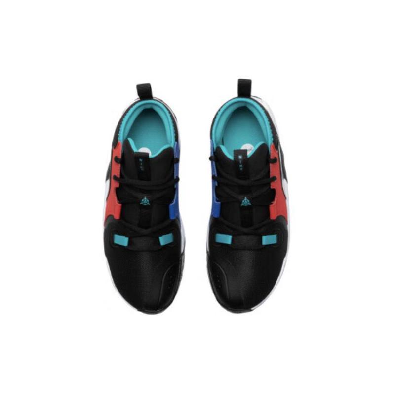 Nike Air Zoom Crossover 2 Abrasion Resistant Breathable Mid Top Kids' Running Shoes Black Red Sneakers FJ6988-001