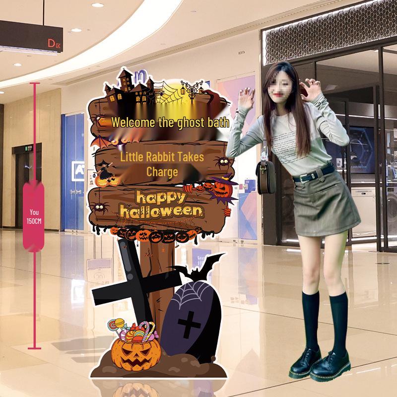 Halloween Balloon Decor Sign for Mall or Jewelry Store Entryway