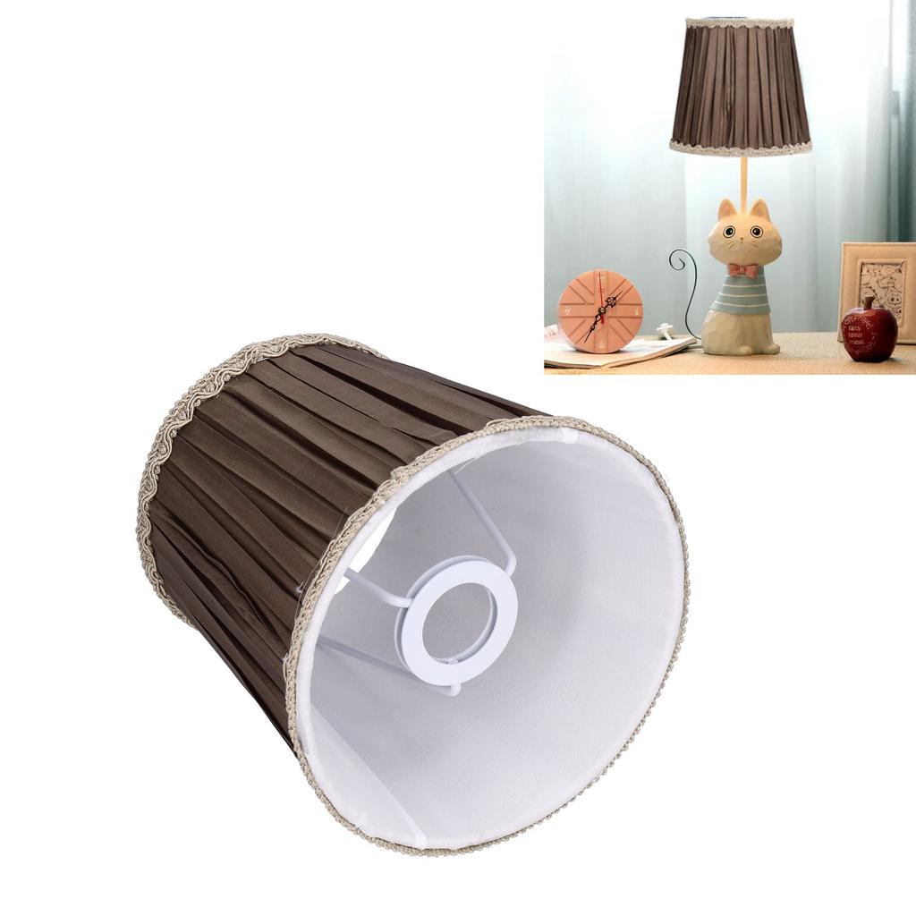 Cloth Lampshade Interventional Modern Decorative Fabric Table Lamp Cover for E14 Bulbs