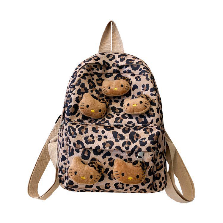 

2025 New Leopard Print Mini Backpack - Versatile and Stylish for Autumn & Winter хакі