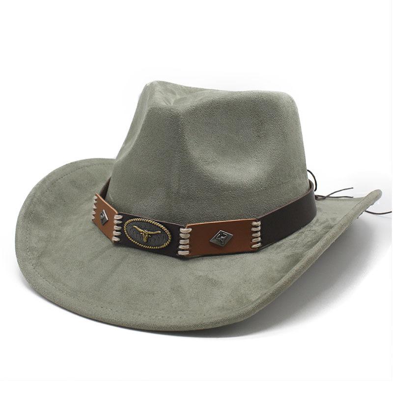 Ethnic Style British Top Hat, Suede Men'S And Women'S Couple Hats, Western Cowboy Top Hats, Jazz Hats For Performance