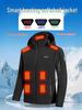 21st District Smart Beheizte Softshelljacke - USB Elektrische Fleecegefütterte Windjacke für Outdoor Radfahren & Angeln Wärme