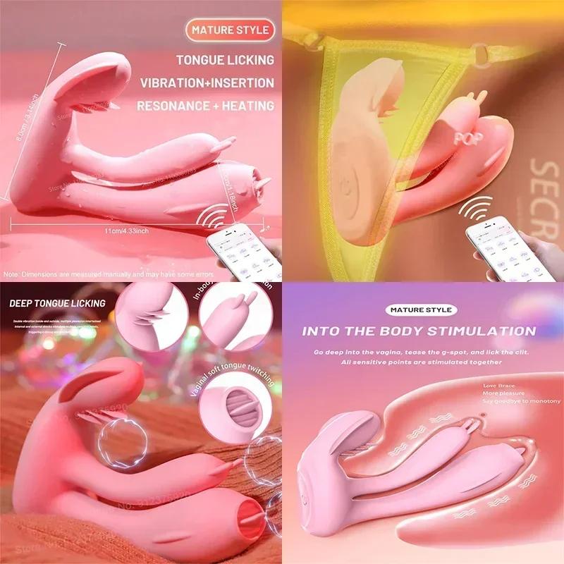 G Point Vibrator Tongue Is For Women Fox Plug Telescopic Dildo Pocket Pussy Sexetoys Couple Big Butt Sex Machine Man Gag Toys