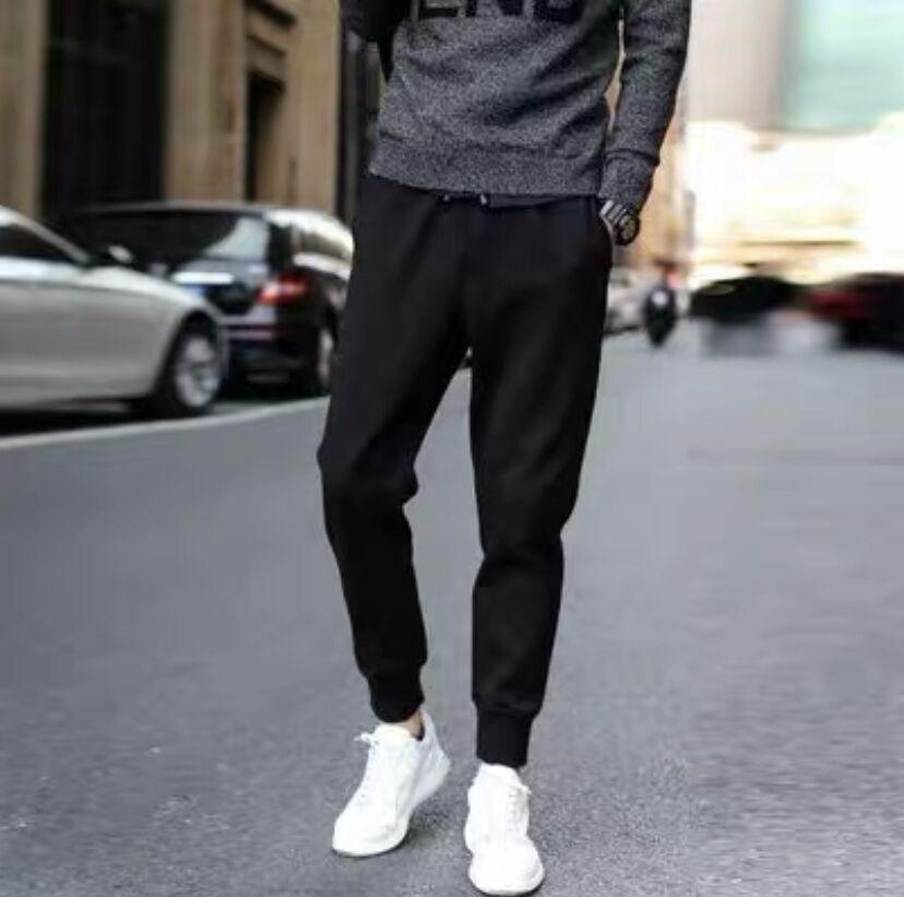 Pantaloni da jogging da uomo in pile pesante foderato in lana d'agnello: Caldo, Vestibilità Larga, Spesso, Taglie Forti, Autunno/Inverno, Sportivo & Casual.