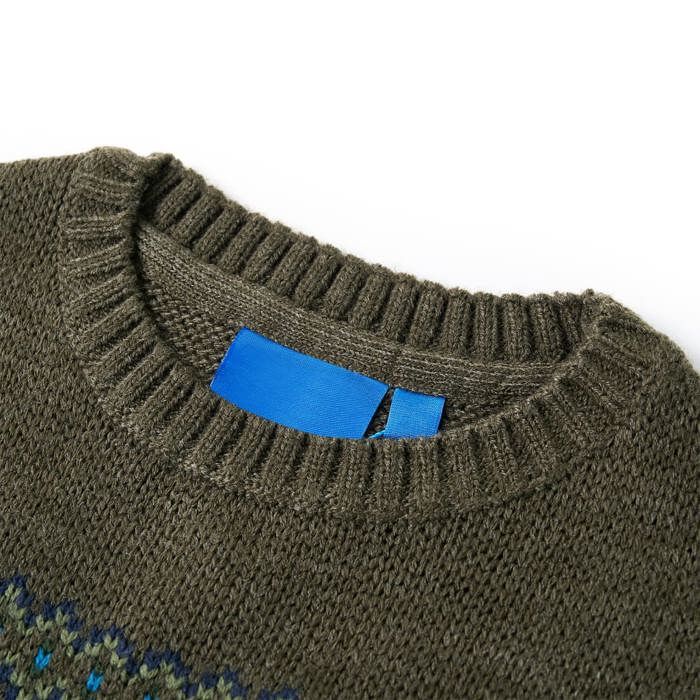 Knitted Pullover for Children Khaki 92/104/116/128/140