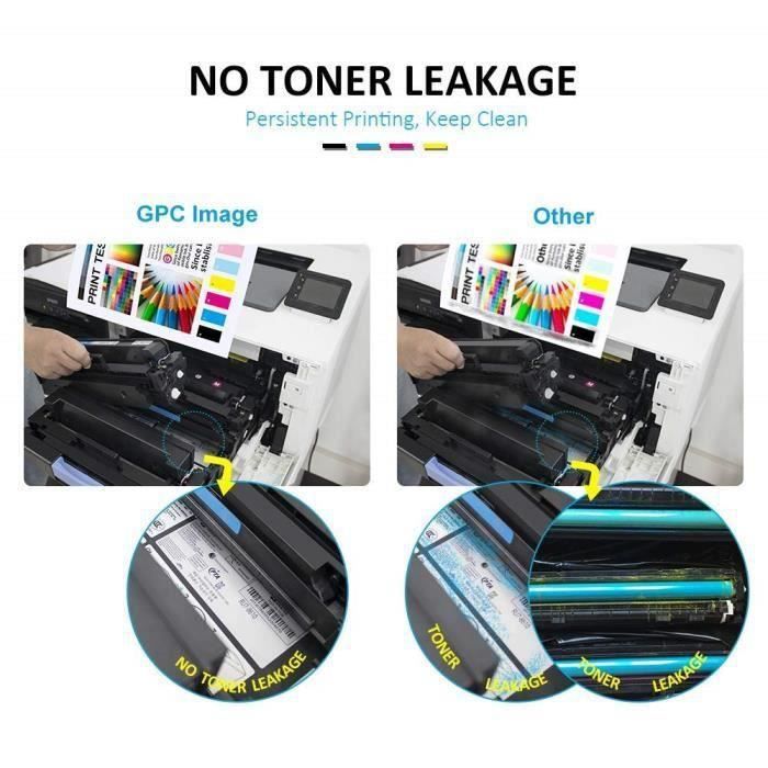 Avec Puce - GPC Image Lot de 4 Toners Remplaçant pour Brother TN247 TN-247 TN243 TN-243 Compatible pour Brother MFC-L3770CDW HL-L3