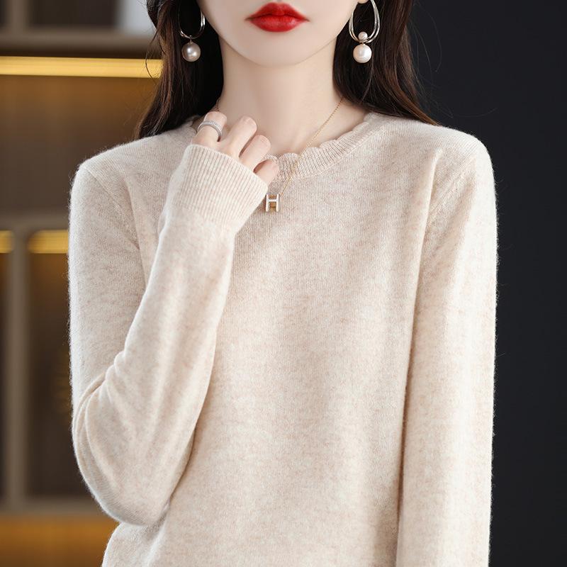 Women Knitted Sweater Autumn Winter Fashion O-Neck Pullover Warm Clothes