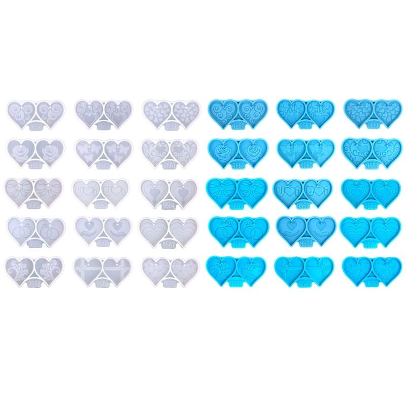 Craft Stunning Earrings Making Mold Butterfly Heart Pendant Silicone Molds Handcrafted Eardrop Moulds for DIY Lover