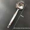 Thickened Stainless Steel Slanted Spout Ladle: Sauce & Soup Pouring Spoon with Duckbill Tip.