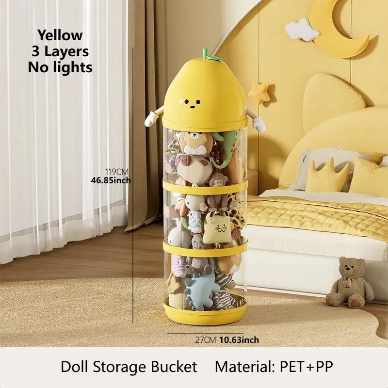 Doll Storage Box Display Box Storage Bucket Display Rack Toy Storage Box Doll Display Box Collect Organizer Cube Storage Box