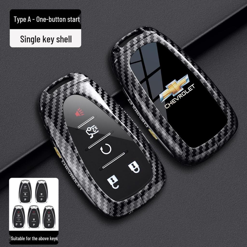 Chevrolet Schlüsselabdeckung für Cruze, Cavalier, Malibu XL, Equinox, Trax (Kohlefaser)
