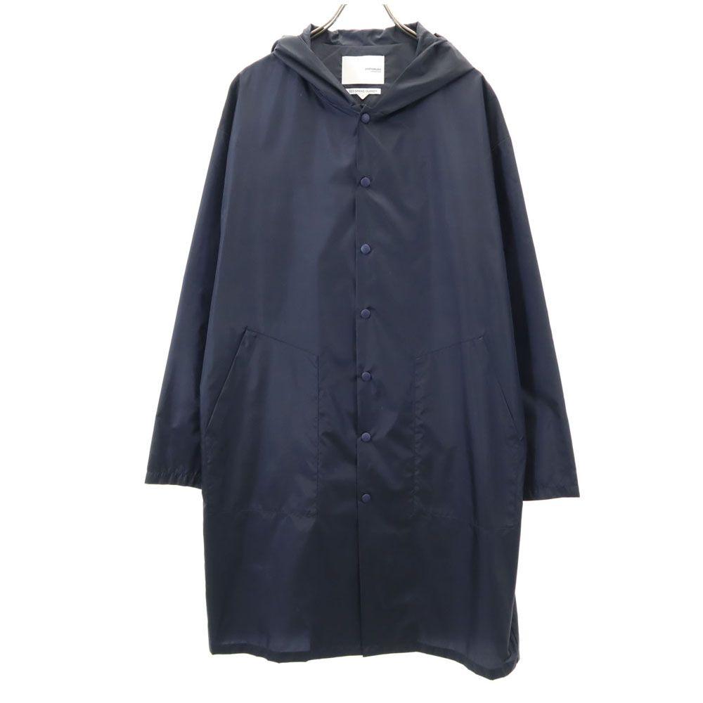 Yoshio Kubo Back Print Coat 1 Navy Hood Men's Used