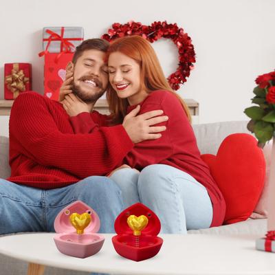 Yousheng Heart Shaped Gift Box Novelty Ring Box with Hearts Magical Surprise And Playful Ring Holder Valentine's Day Birthday Holiday Gifts