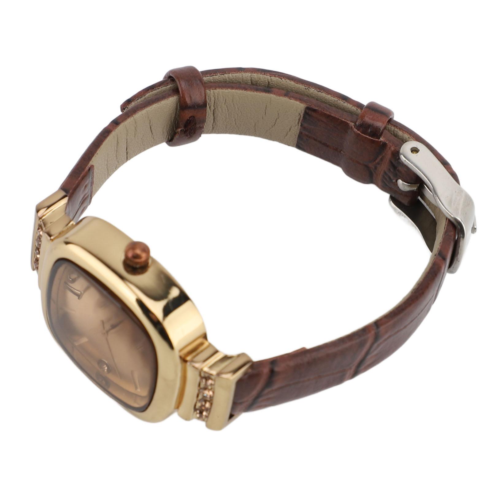 Women Lther Strap Watch Elegant Dainty   Vintage Retro Ladies Quartz Watch Gift Present